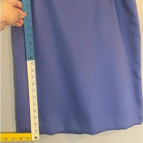 TAHARI Arthur S. Levine Blue Pencil Skirt Size 12 - Picture 11 of 11